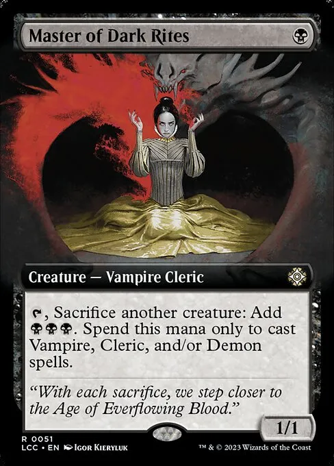 Master of Dark Rites · The Lost Caverns of Ixalan Commander 51/370
