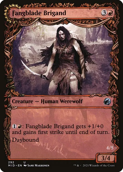Fangblade Brigand // Fangblade Eviscerator · Innistrad: Midnight Hunt 292/399
