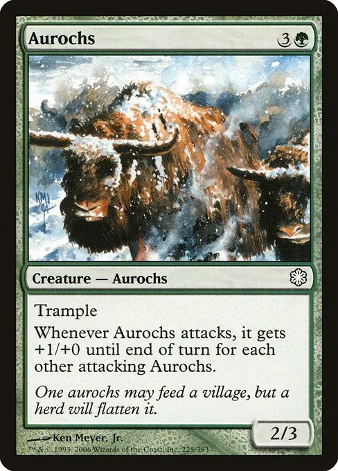 Aurochs · Coldsnap Theme Decks 225/62