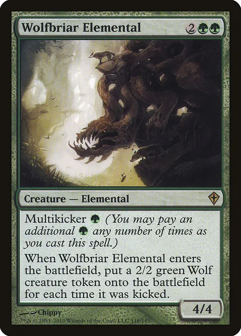 Wolfbriar Elemental · Worldwake 118/145