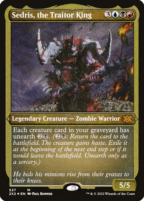 Sedris, the Traitor King · Double Masters 2022 537/579