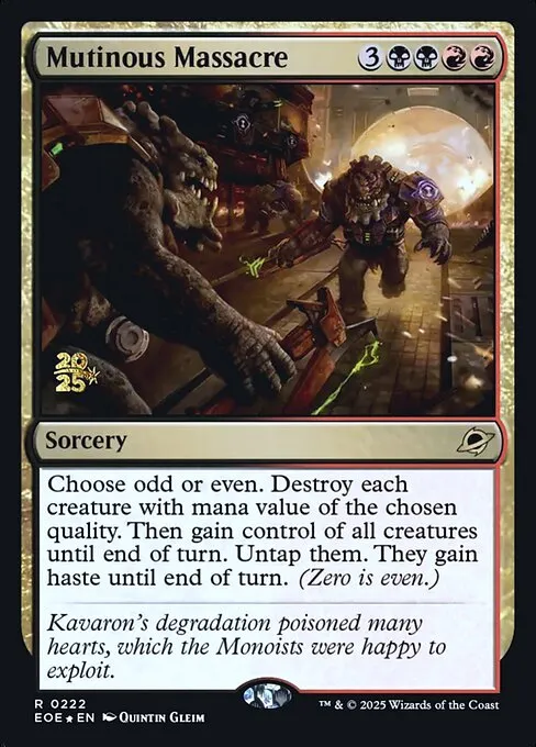 Mutinous Massacre · Edge of Eternities Promos 222s/160