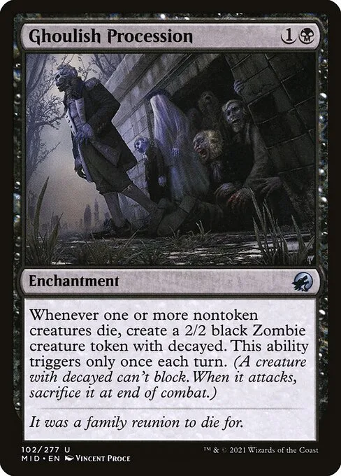 Ghoulish Procession · Innistrad: Midnight Hunt 102/399