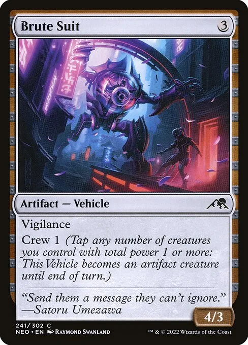 Brute Suit · Kamigawa: Neon Dynasty 241/531
