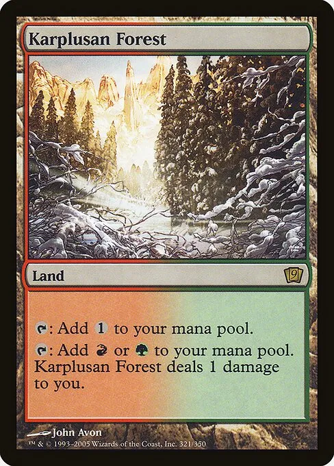 Karplusan Forest · Ninth Edition 321★/710
