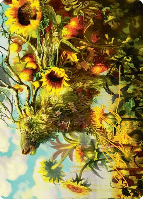 Beza, the Bounding Spring // Beza, the Bounding Spring · Bloomburrow Art Series 1/54