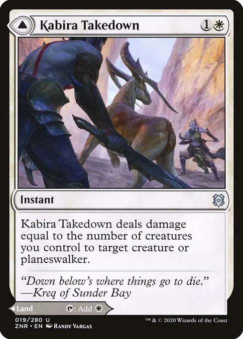 Kabira Takedown // Kabira Plateau · Zendikar Rising 19/407