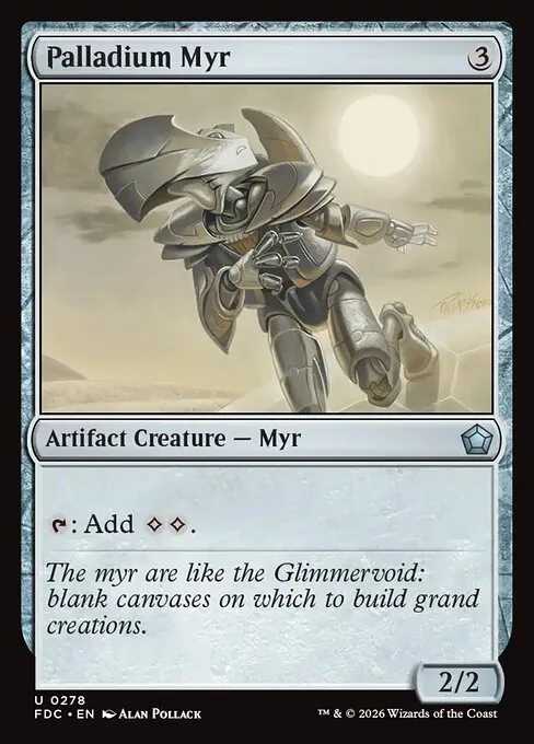 Palladium Myr · Foundations Commander 278/3