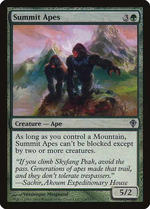 Summit Apes · Worldwake 114/145
