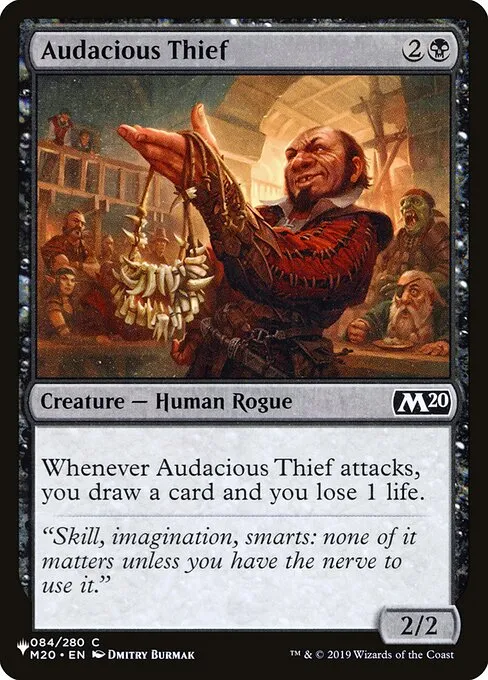 Audacious Thief · The List M20-84/5050