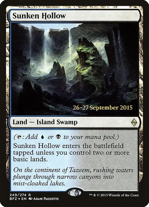 Sunken Hollow · Battle for Zendikar Promos 249s/90