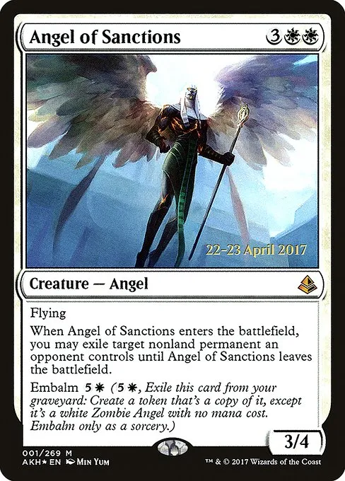 Angel of Sanctions · Amonkhet Promos 1s/77
