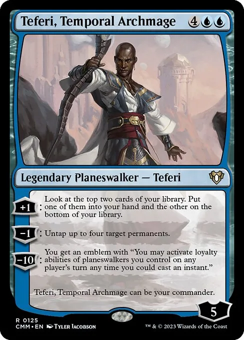 Teferi, Temporal Archmage · Commander Masters 125/1067
