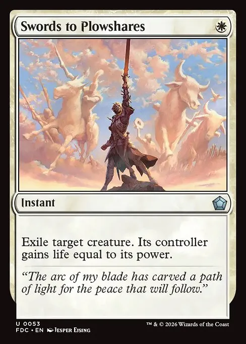 Swords to Plowshares · Foundations Commander 53/3