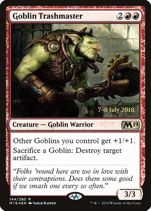 Goblin Trashmaster · Core Set 2019 Promos 144s/95