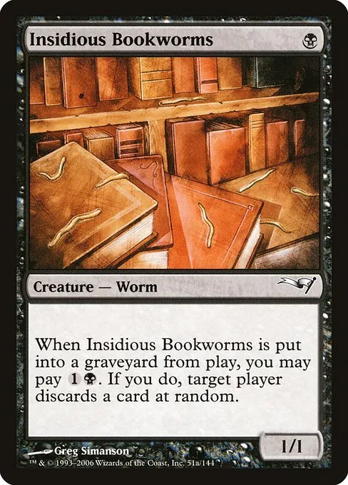 Insidious Bookworms · Coldsnap Theme Decks 51a/62