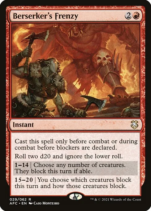 Berserker's Frenzy · Forgotten Realms Commander 29/331