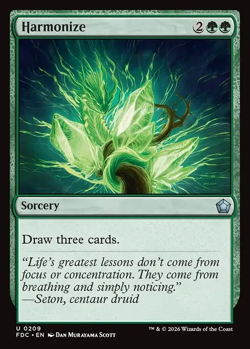 Harmonize · Foundations Commander 209/3
