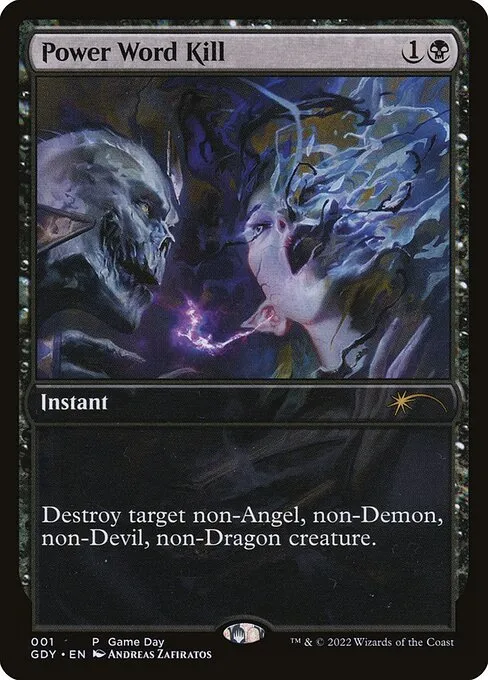 Power Word Kill · Game Day Promos 1/9