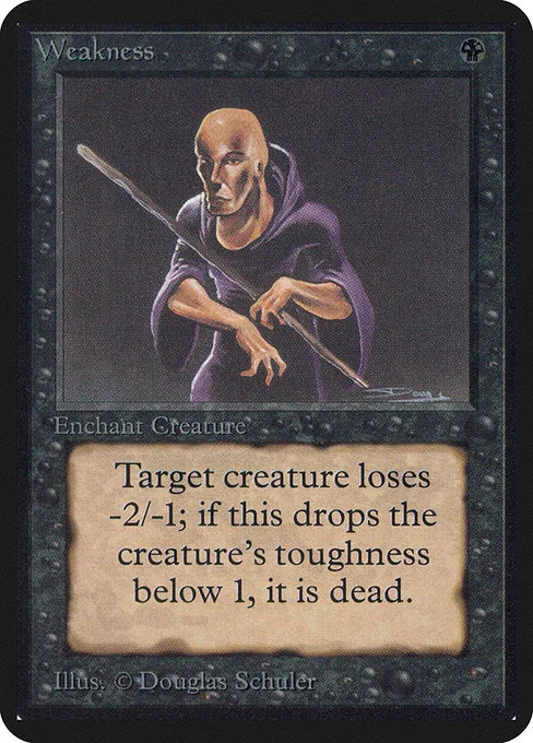 Weakness · Limited Edition Alpha 134/295