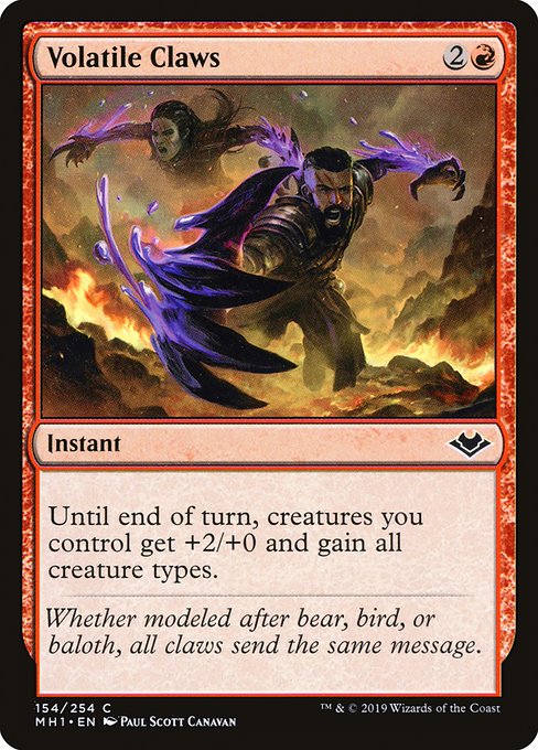 Volatile Claws · Modern Horizons 154/255
