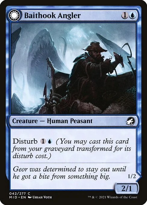 Baithook Angler // Hook-Haunt Drifter · Innistrad: Midnight Hunt 42/399