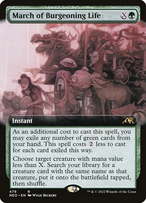 March of Burgeoning Life · Kamigawa: Neon Dynasty 479/531