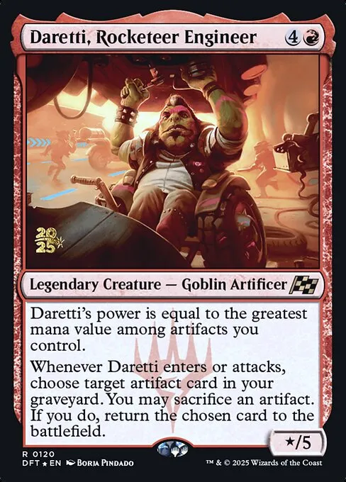 Daretti, Rocketeer Engineer · Aetherdrift Promos 120s/160