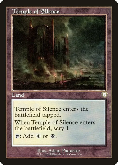 Temple of Silence · The Brothers' War Commander 209/209