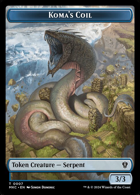 Koma's Coil · Murders at Karlov Manor Commander Tokens 7/31
