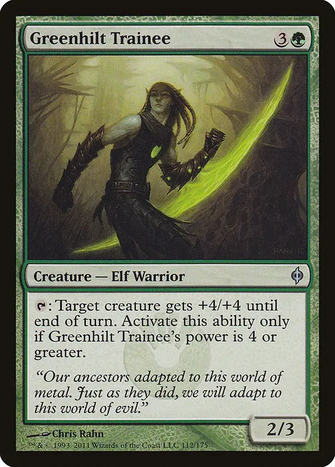 Greenhilt Trainee · New Phyrexia 112/175