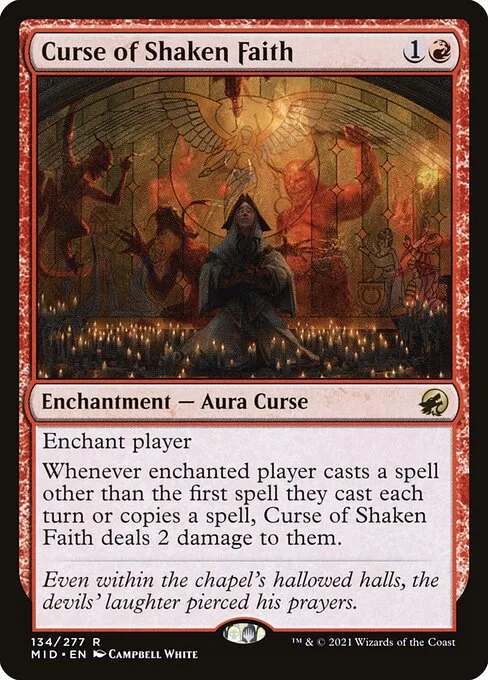 Curse of Shaken Faith · Innistrad: Midnight Hunt 134/399