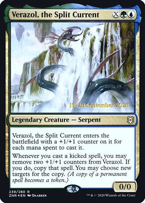 Verazol, the Split Current · Zendikar Rising Promos 239s/153