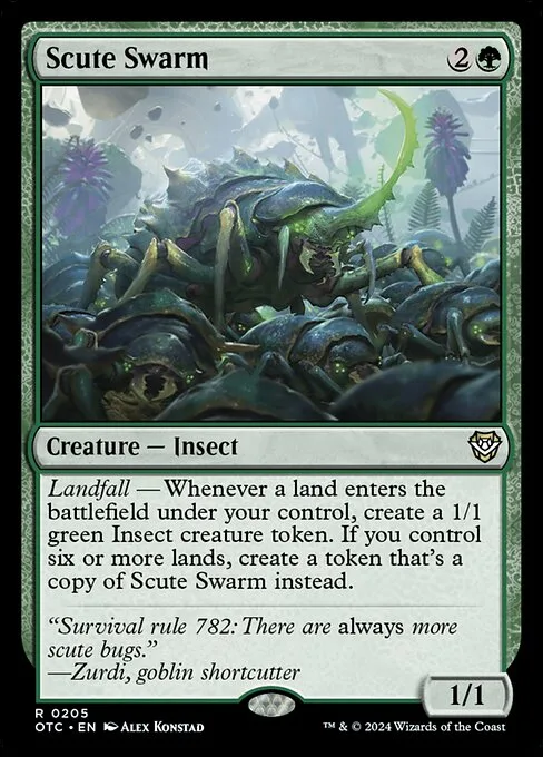 Scute Swarm · Outlaws of Thunder Junction Commander 205/342