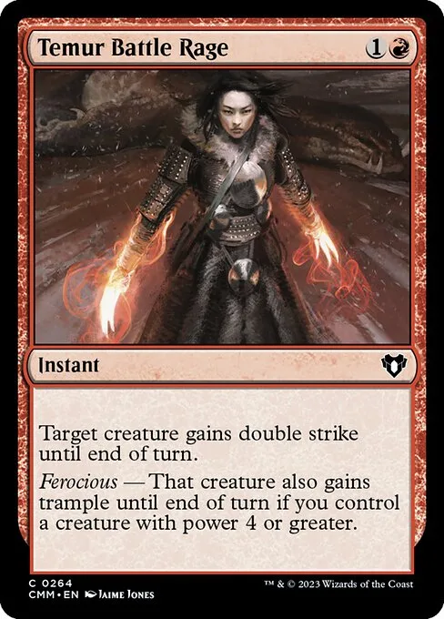 Temur Battle Rage · Commander Masters 264/1067
