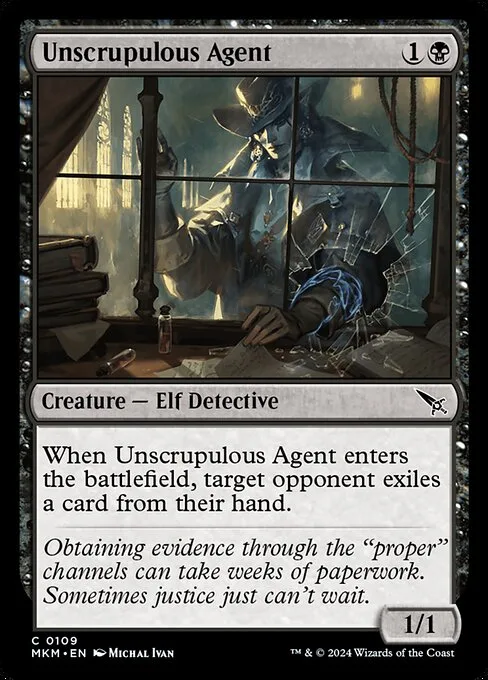 Unscrupulous Agent · Murders at Karlov Manor 109/451