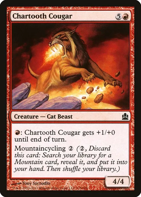 Chartooth Cougar · Commander 2011 115/318