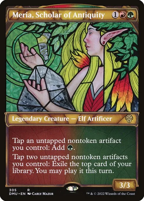 Meria, Scholar of Antiquity · Dominaria United 305/453