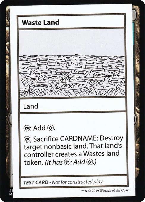 Waste Land · Mystery Booster Playtest Cards 2021 121/121