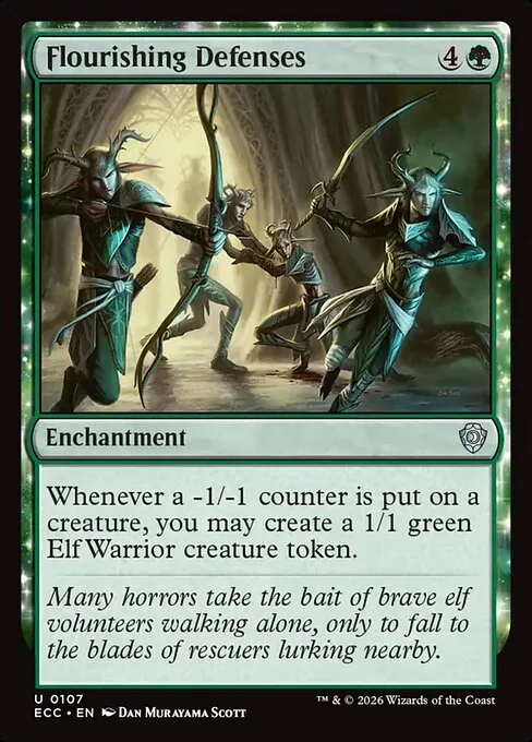 Flourishing Defenses · Lorwyn Eclipsed Commander 107/176