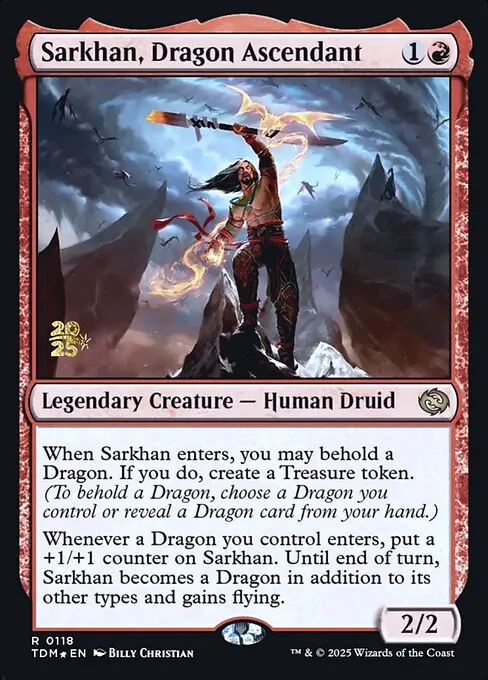 Sarkhan, Dragon Ascendant · Tarkir: Dragonstorm Promos 118s/160