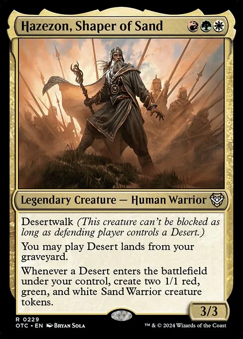 Hazezon, Shaper of Sand · Outlaws of Thunder Junction Commander 229/342