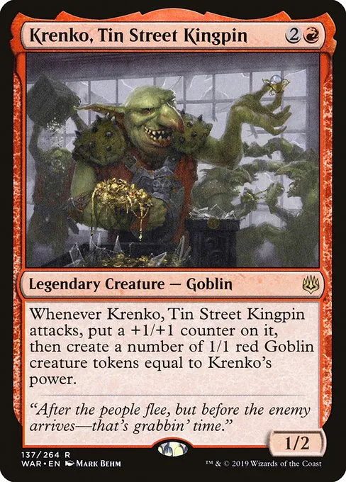 Krenko, Tin Street Kingpin · War of the Spark 137/312