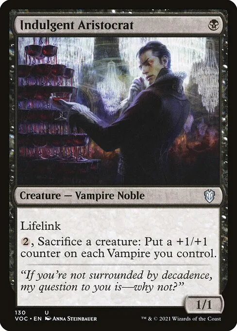 Indulgent Aristocrat · Crimson Vow Commander 130/188