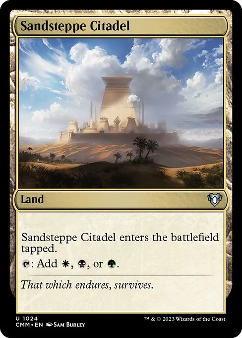Sandsteppe Citadel · Commander Masters 1024/1067