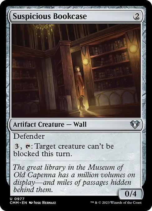 Suspicious Bookcase · Commander Masters 977/1067