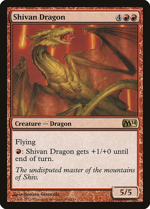 Shivan Dragon · Magic 2014 154/249
