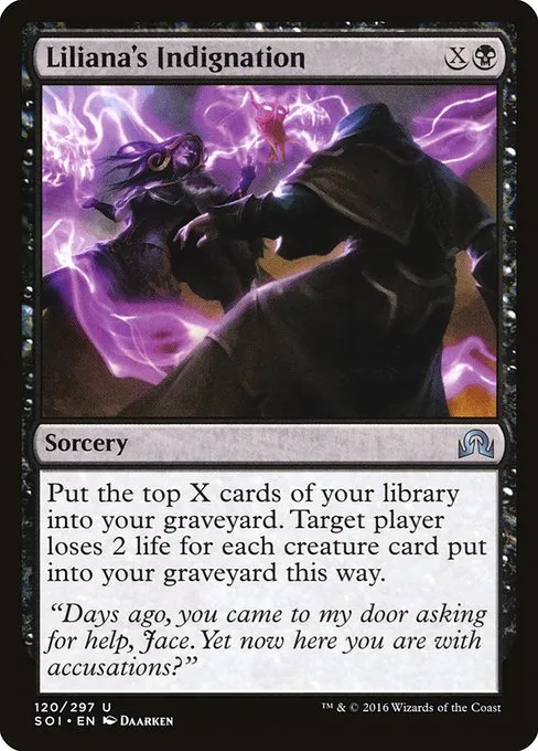 Liliana's Indignation · Shadows over Innistrad 120/302