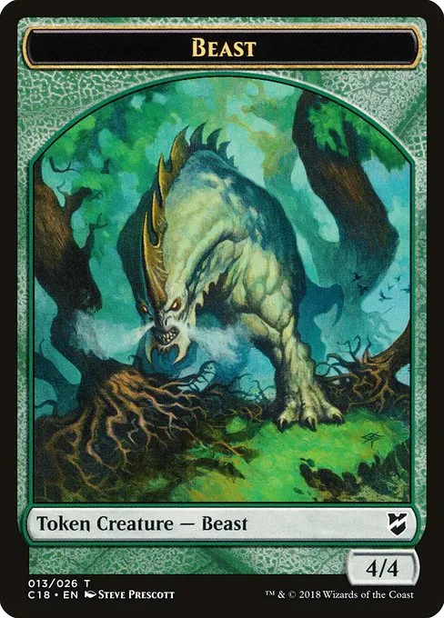 Beast · Commander 2018 Tokens 13/26