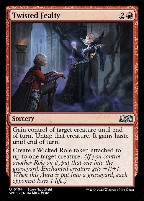Twisted Fealty · Wilds of Eldraine 154/381